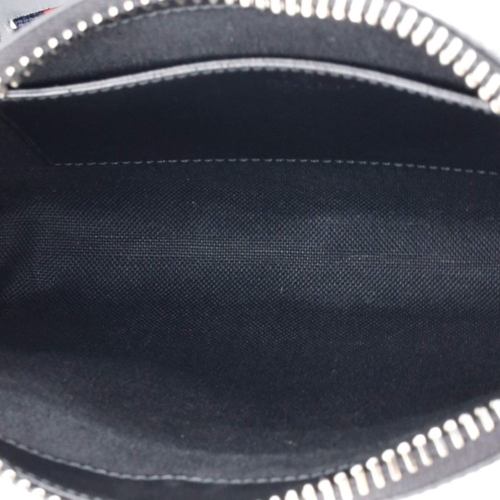 Gucci Web Strap Front Zip Messenger Bag GG Coated Canvas Small Black - Picture 5 of 7